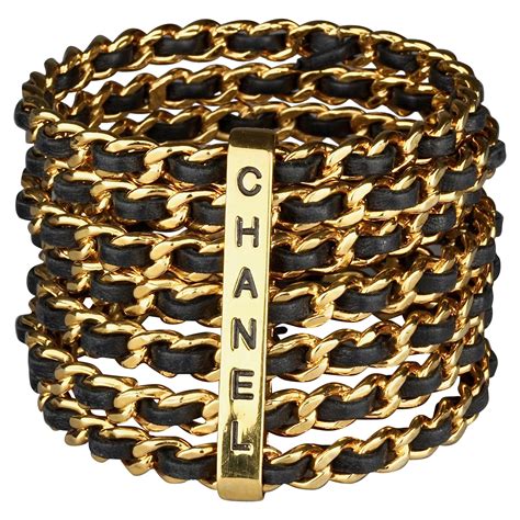 recycled vintage couture jewelry chanel|vintage chanel bracelets.